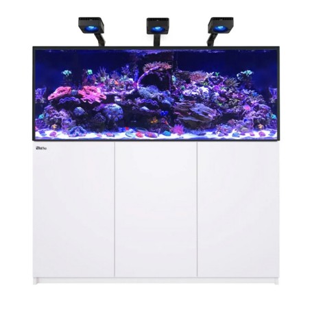 Red Sea REEFER Deluxe 625 G3 bianco cm 150x65x60h - 3xReefLed 115 a braccio, con sump, supporto e sistema di rabbocco