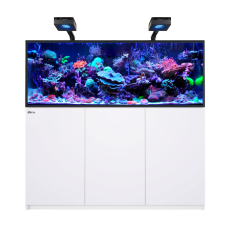 Red Sea REEFER Deluxe 525 G3 bianco cm 150x60x55h - 2xReefLed 170 a braccio, con sump, supporto e sistema di rabbocco