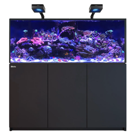 Red Sea REEFER Deluxe 625 G3 nero cm 150x65x60h - 2xReefLed 170 a braccio, con sump, supporto e sistema di rabbocco