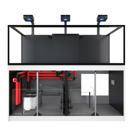 Red Sea REEFER Deluxe 750 G3 bianco cm 180x65x60h - 3xReefLed 170 a braccio, con sump, supporto e sistema di rabbocco