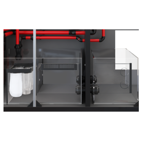 Red Sea REEFER S-700 G3 nero cm 150x68x65h - sump - supporto e sistema di rabbocco