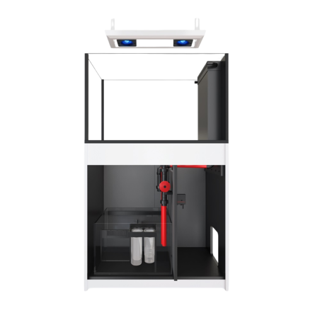 Red Sea REEFER Deluxe Peninsula 350 G3 bianco cm 96x63,5x60h - 2x ReefLed 115 pendant - sump - supporto e sistema di rabbocco