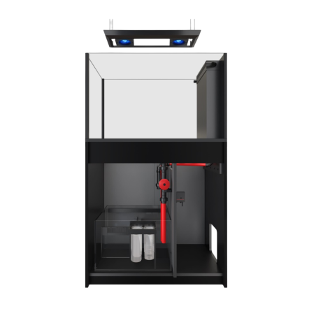 Red Sea REEFER Deluxe Peninsula 350 G3 nero cm 96x63,5x60h - 2x ReefLed 115 pendant - sump - supporto e sistema di rabbocco