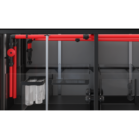 Red Sea REEFER Deluxe Peninsula 500 G3 nero cm 125x63,5x60h - 3x ReefLed 115 pendant - sump - supporto e sistema di rabbocco