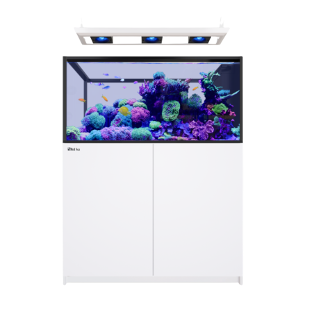 Red Sea REEFER Deluxe Peninsula 500 G3 bianco cm 125x63,5x60h - 3x ReefLed 115 pendant - sump - supporto e sistema di rabbocco