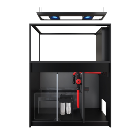 Red Sea REEFER Deluxe Peninsula 500 G3 nero cm 125x63,5x60h - 2x ReefLed 170 pendant - sump - supporto e sistema di rabbocco