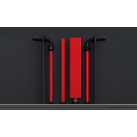 Red Sea REEFER Deluxe Peninsula s-950 G3 bianco cm 200x68x65h - 4x ReefLed 170 pendant - sump - supporto e sistema di rabbocco