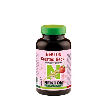 Nekton Crested Gecko Fragola 100g - Mangime completo per gechi frugivori e insettivori