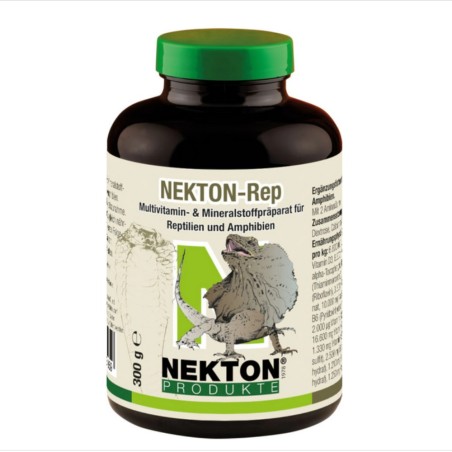Nekton-Rep 300 g - Multivitaminico con Sali Minerali per anfibi e rettili