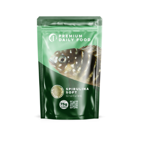 DiscusHobby Spirulina Soft Granulate 75g - granuli morbidi e affondanti