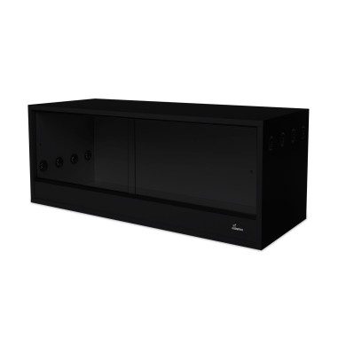 Diversa terrario in legno nero 100x40x40h - con...