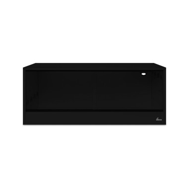 Diversa terrario in legno nero 100x40x40h - con...