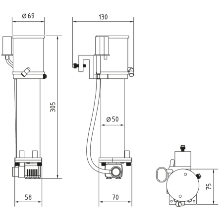 AquaMedic EVO 101 - mini skimmer per acquari fino a 100L