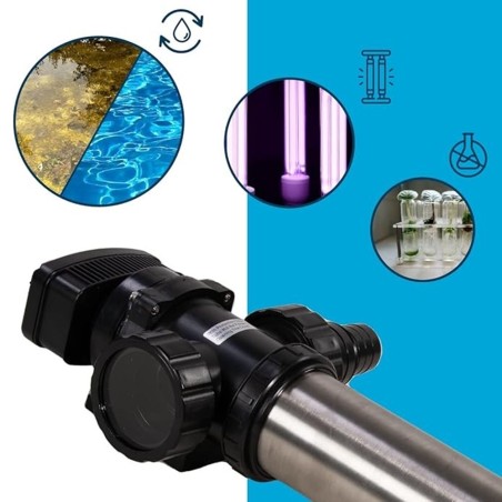 AquaForte SUV-736 - sterilizzatore UV 36w con scocca in acciaio per laghetti fino a 55000 litri