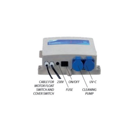 Aquaforte Drumfilter Set - kit per laghetti con filtro a tamburo 25 m3/h, UV-C e pompa ad alta pressione