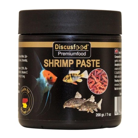 DiscusFood Shrimp Paste 200gr - mangime in pasta morbida per pesci ornamentali