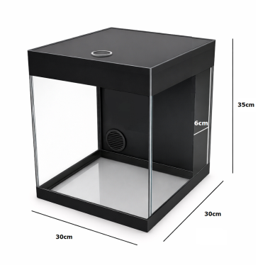 AquariumLine Cube Complete 30 Nero - acquario...