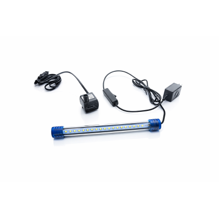 AquariumLine Tank Complete 40 Nero - acquario cm40x25x32h con filtro posteriore, pompa e illuminazione LED