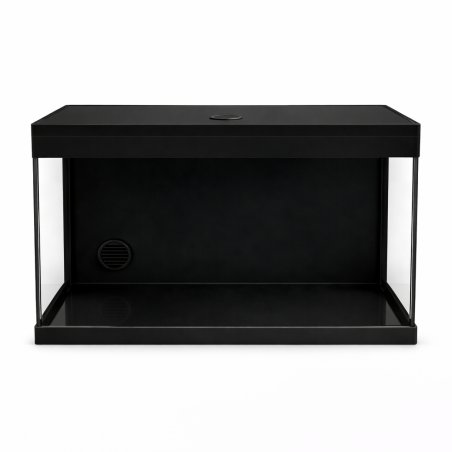 AquariumLine Tank Complete 40 Nero - acquario cm40x25x32h con filtro posteriore, pompa e illuminazione LED