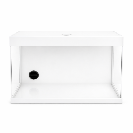 AquariumLine Tank Complete 40 Bianco - acquario cm40x25x32h con filtro posteriore, pompa e illuminazione LED