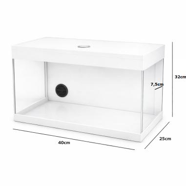 AquariumLine Tank Complete 40 Bianco - acquario...