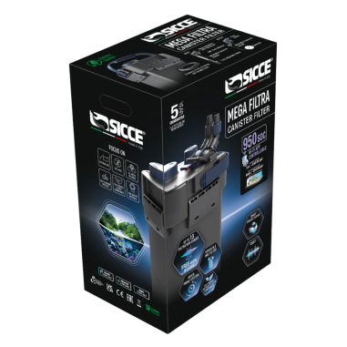 Sicce Mega Filtra 950 SDC - filtro esterno per...