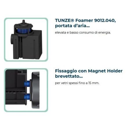 Tunze Comline Skimmer 9012 DC Hub Edition - Schiumatoio interno con controllo DC
