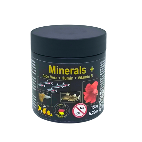 Discusfood Minerals+ 150gr - Integratore minerale completo con Aloe Vera per acqua dolce