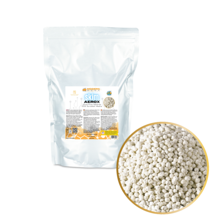 Modern Reef Skim AEROX Scrubber Media 1,6kg/1,9L - polimero per la purificazione dell'aria negli Schiumatoi