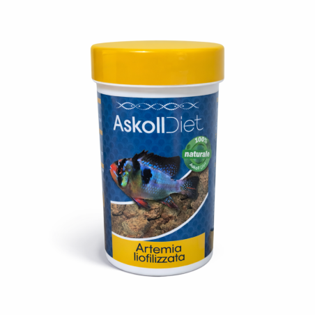 Askoll Diet Artemia Liofilizzata - Alimento per tutti i pesci ornamentali di acqua dolce e marina