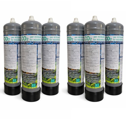 Bombola Co2 usa e getta da 600gr - Set da 6 Pezzi