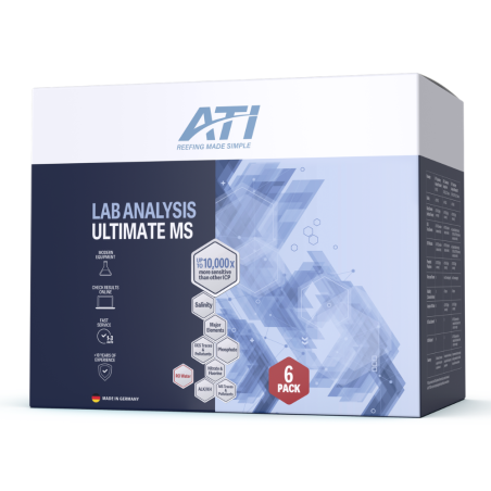 ATI ICP Lab Analysis Ultimate MS Pack 6x - Test di Laboratorio avanzato per Acqua Marina e di Osmosi