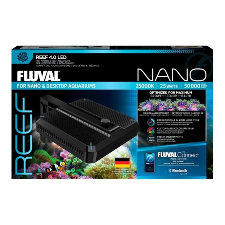 Askoll Fluval Fluval Nano Reef 4.0 LED 25W – Plafoniera LED per nano acquari marini