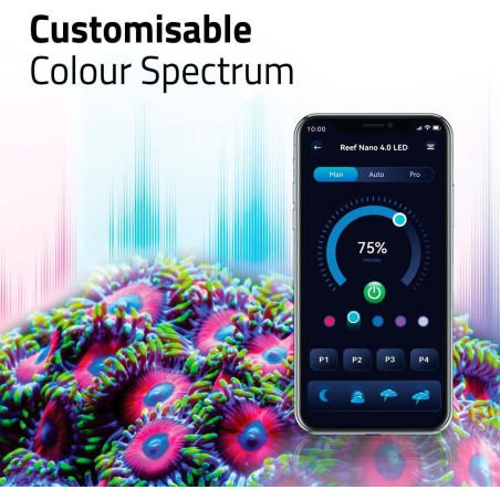Askoll Fluval Fluval Nano Reef 4.0 LED 25W – Plafoniera LED per nano acquari marini