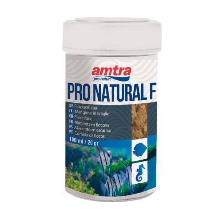 Amtra Pro Natural Flakes 250ml/50gr - alimento completo in scaglie per pesci d’acquario