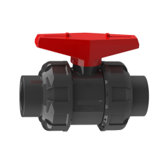 PVC Valvola di chiusura a sfera con doppia ghiera ad...