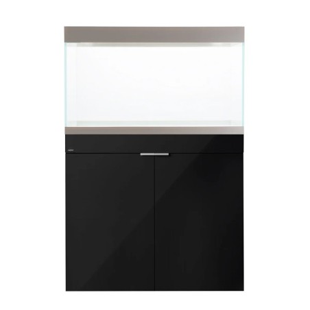 Aqpet Riverium Plus 90x50x55h 240L colore Nero - Acquario Completo con Mobile, LED RGB e Filtro Esterno