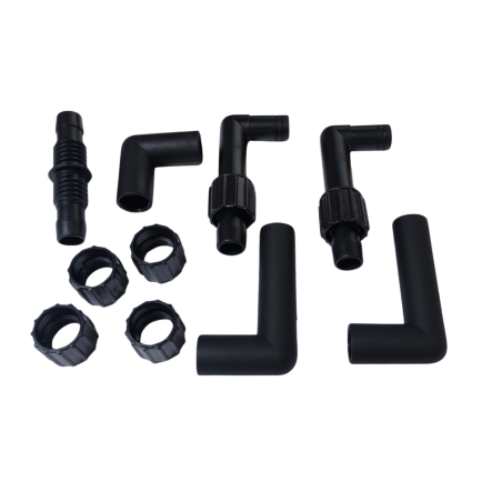 Dennerle Ricambio Raccordi IN-OUT per Scaper's Flow Black