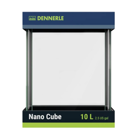 Dennerle Nano Cube 10L - Mini acquario con vetro panoramico cm20x20x25h