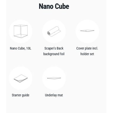Dennerle Nano Cube 10L - Mini acquario con...