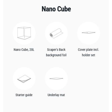 Dennerle Nano Cube 20L - Mini acquario con...