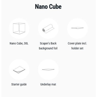 Dennerle Nano Cube 30L - Mini acquario con...
