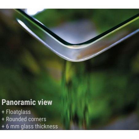 Dennerle Nano Cube 60L - Mini acquario con vetro panoramico cm38x38x43h