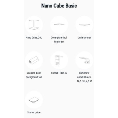 Dennerle Nano Cube Basic 20L - Mini acquario...