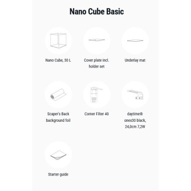 Dennerle Nano Cube Basic 30L - Mini acquario...