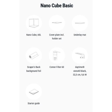 Dennerle Nano Cube Basic 60L - Mini acquario...