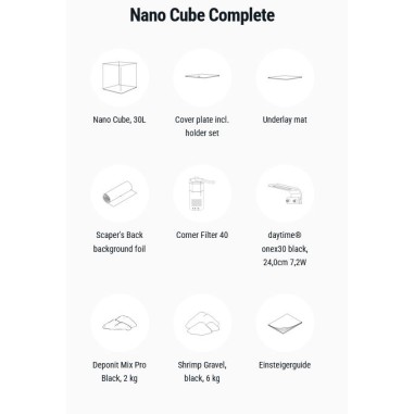 Dennerle Nano Cube Complete 30L - Mini acquario...