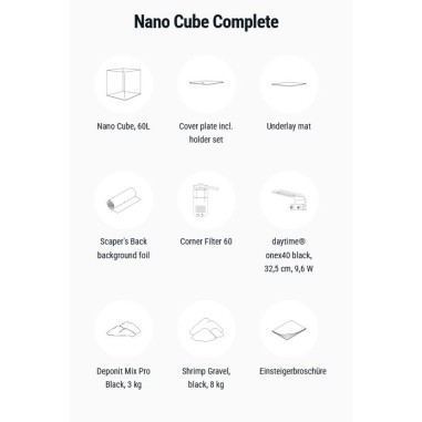 Dennerle Nano Cube Complete 60L - Mini acquario...
