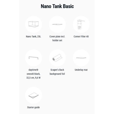 Dennerle Nano Tank Basic 25L - acquario con...
