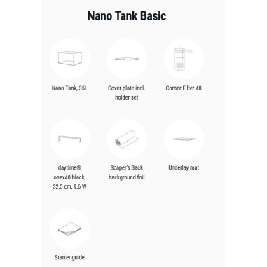 Dennerle Nano Tank Basic 35L - acquario con...